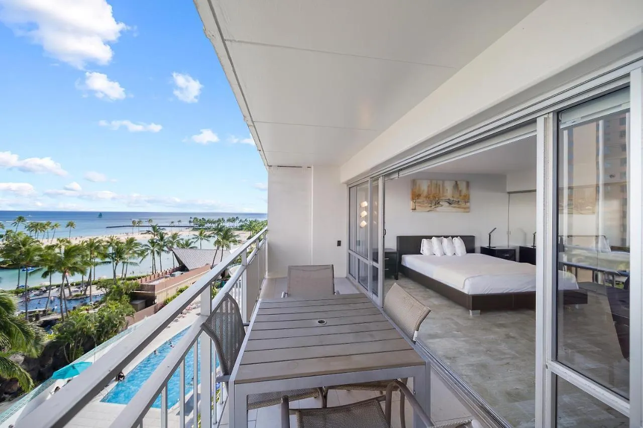 Ilikai Tower 642 Lagoon View 1Br location